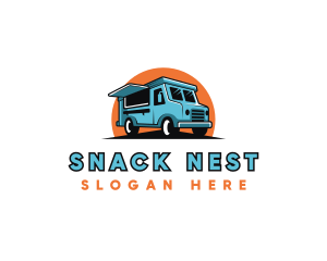 Food Truck Vehicle logo design