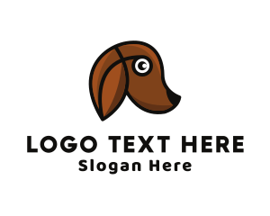 Modern Dog Pet Logo