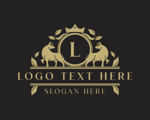 Luxury Fighting Bull Banner logo