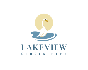 Goose Duck Pond logo design