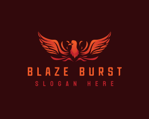 Blazing Phoenix Wings logo design