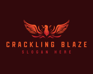 Blazing Phoenix Wings logo design