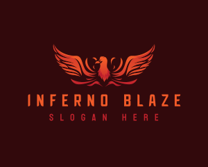 Blazing Phoenix Wings logo design