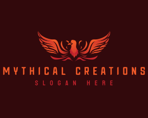 Blazing Phoenix Wings logo design