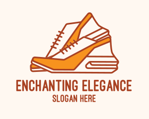 Cute Women Shoes logo design