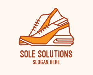 Cute Women Shoes logo design