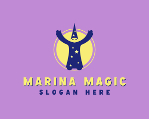  Sorcery Wizard Man logo design