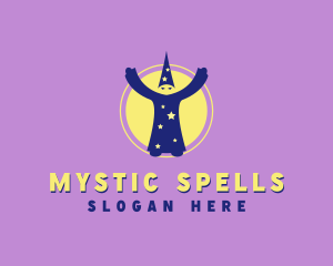  Sorcery Wizard Man logo design