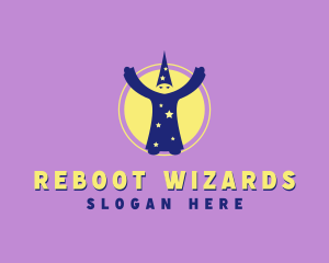  Sorcery Wizard Man logo design