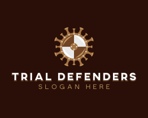 Covid Virus Defense logo design