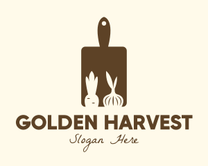 Brown Vegetable Kitchen Board  logo design