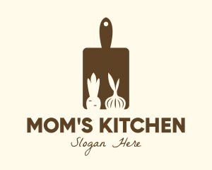 Brown Vegetable Kitchen Board  logo design