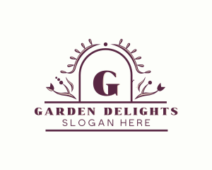 Floral Garden Wedding logo design