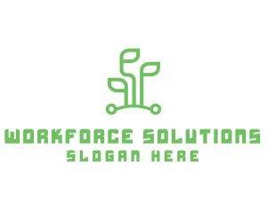 Digital Plant Tech logo design