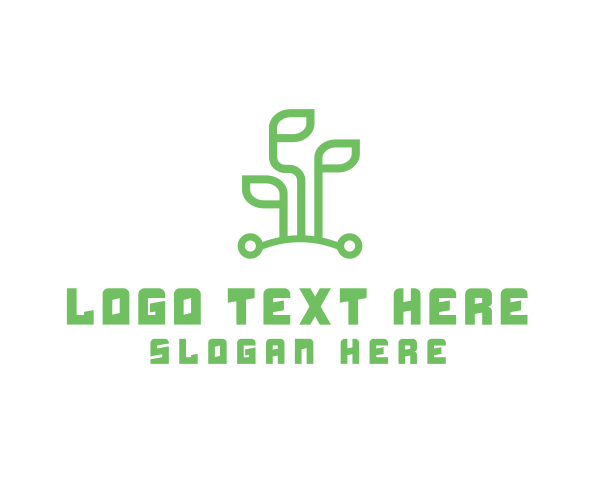 Green Leaf logo example 3