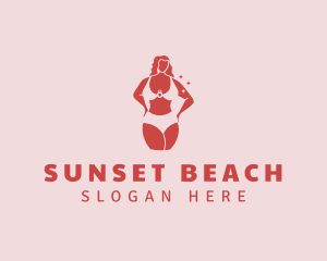 Bikini Lingerie Woman Body logo design