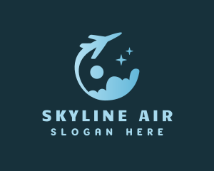 Airline Plane Cloud logo