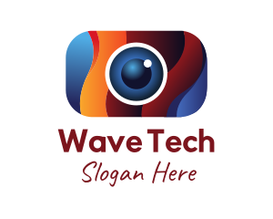 Wavy Gradient Camera logo