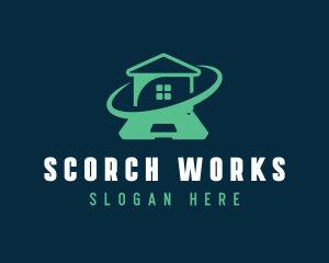 Laptop Home Office logo design