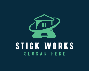 Laptop Home Office logo design