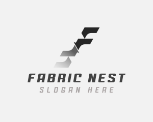 Industrial Fabrication Metalworks Letter F logo