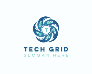 Tech Software Cyber logo design