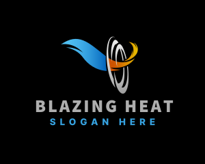 Water Heat Refrigeration logo design