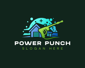 Sanitation Power Wash logo design