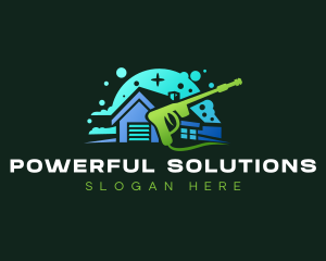 Sanitation Power Wash logo design