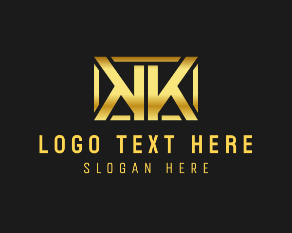 Letter Kk logo example 2