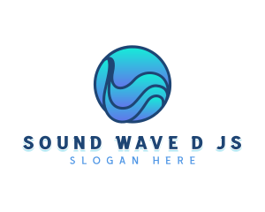 Business Wave Globe logo design