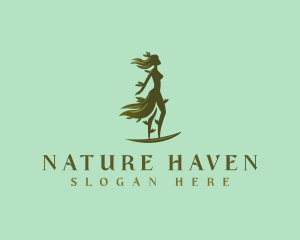 Nature Woman Tree logo design