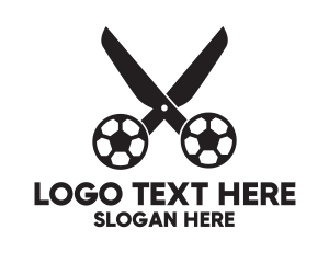 Soccer Ball Scissors  logo