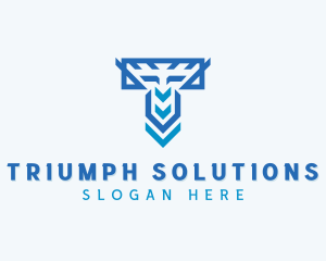 Industrial Company Letter T logo design