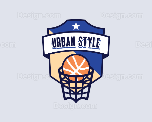 Basketball Sports League Logo