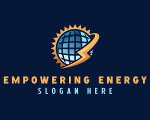 Solar Energy Globe logo design