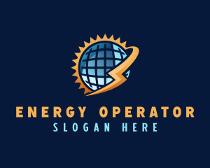 Solar Energy Globe logo design