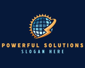 Solar Energy Globe logo design