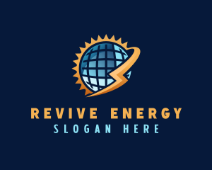 Solar Energy Globe logo design