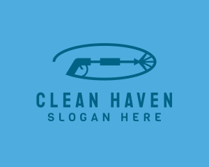 Pressure Washer Cleaning logo design