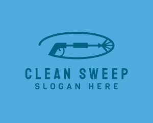 Pressure Washer Cleaning logo design