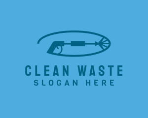 Pressure Washer Cleaning logo design