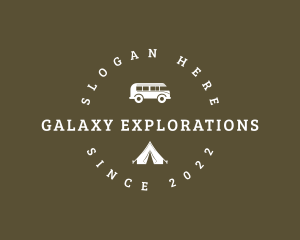 Camping Tent Van logo design