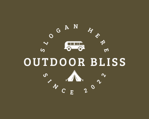 Camping Tent Van logo design