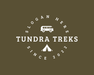 Camping Tent Van logo design