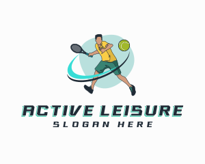 Tennis Player Competition logo design