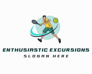 Tennis Player Competition logo design