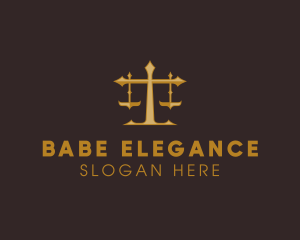 Law Judge Scales logo design