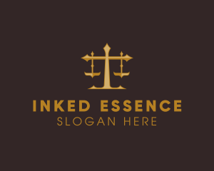 Law Judge Scales logo design