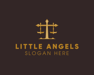 Law Judge Scales logo design